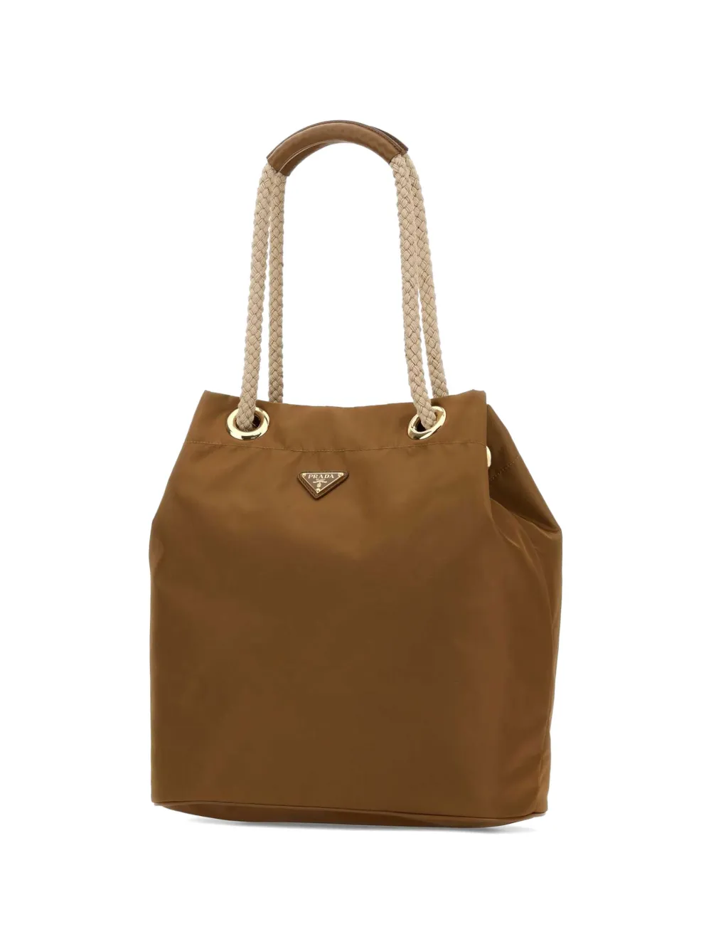 Prada Mariner Re-Nylon grote bucket-tas Bruin
