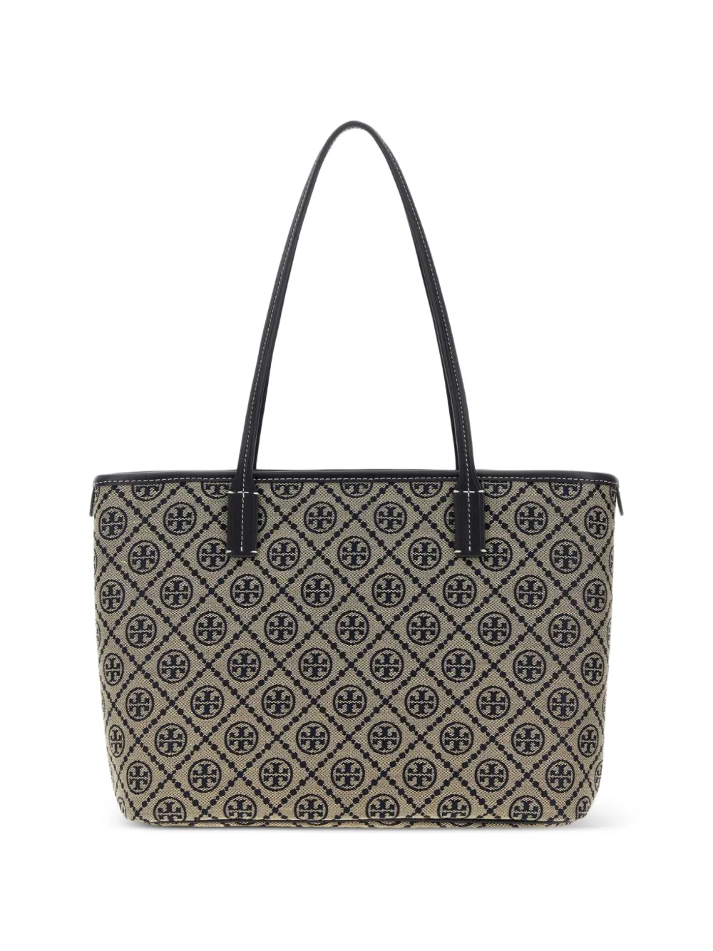Tory Burch Shopper met T monogram en jacquard Blauw