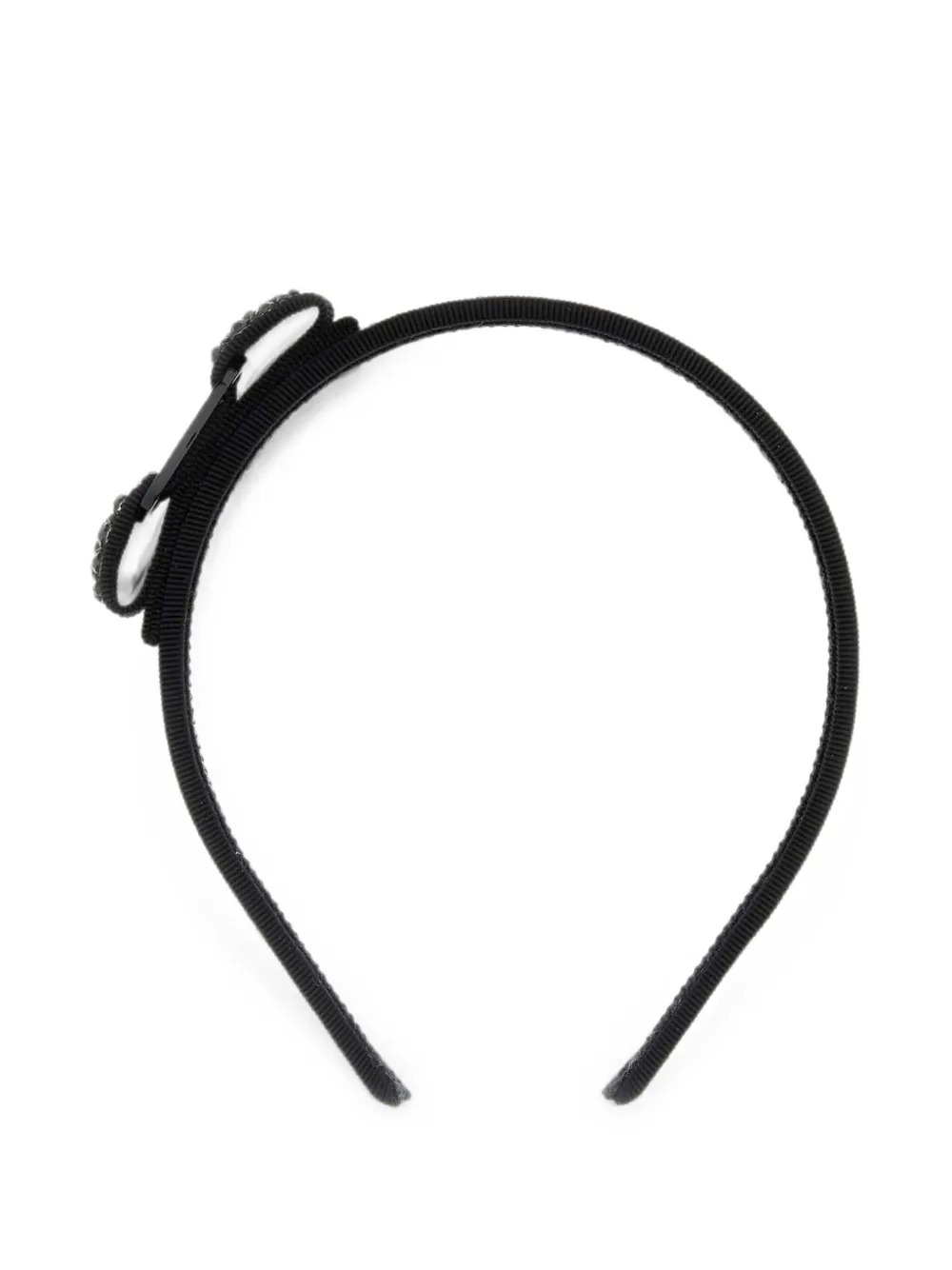 Ferragamo Vara bow crystal-embellished headband - Nero