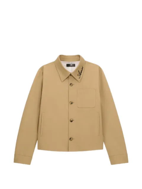 AMIRI script collar shirt jacket