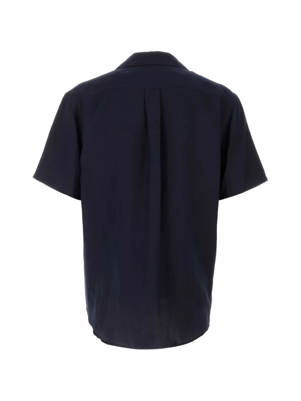 Giorgio Armani Overhemd met korte mouwen en kampkraag Blauw