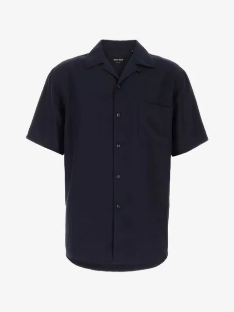 Giorgio Armani short-sleeved camp-collar shirt