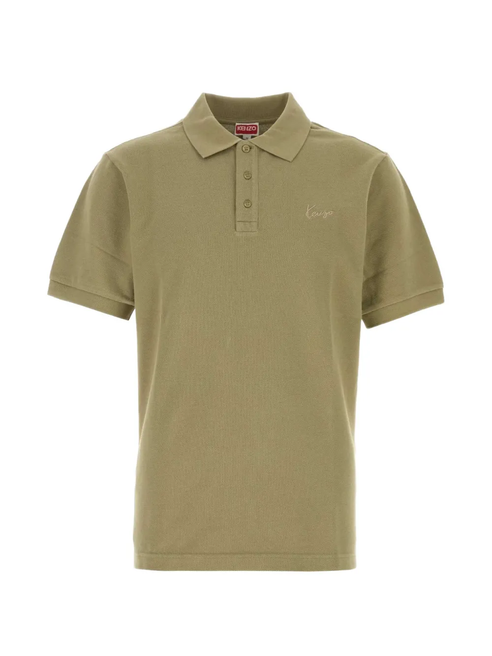 Kenzo Signature slim polo shirt - Verde
