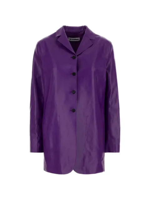 Jil Sander button-down leather jacket
