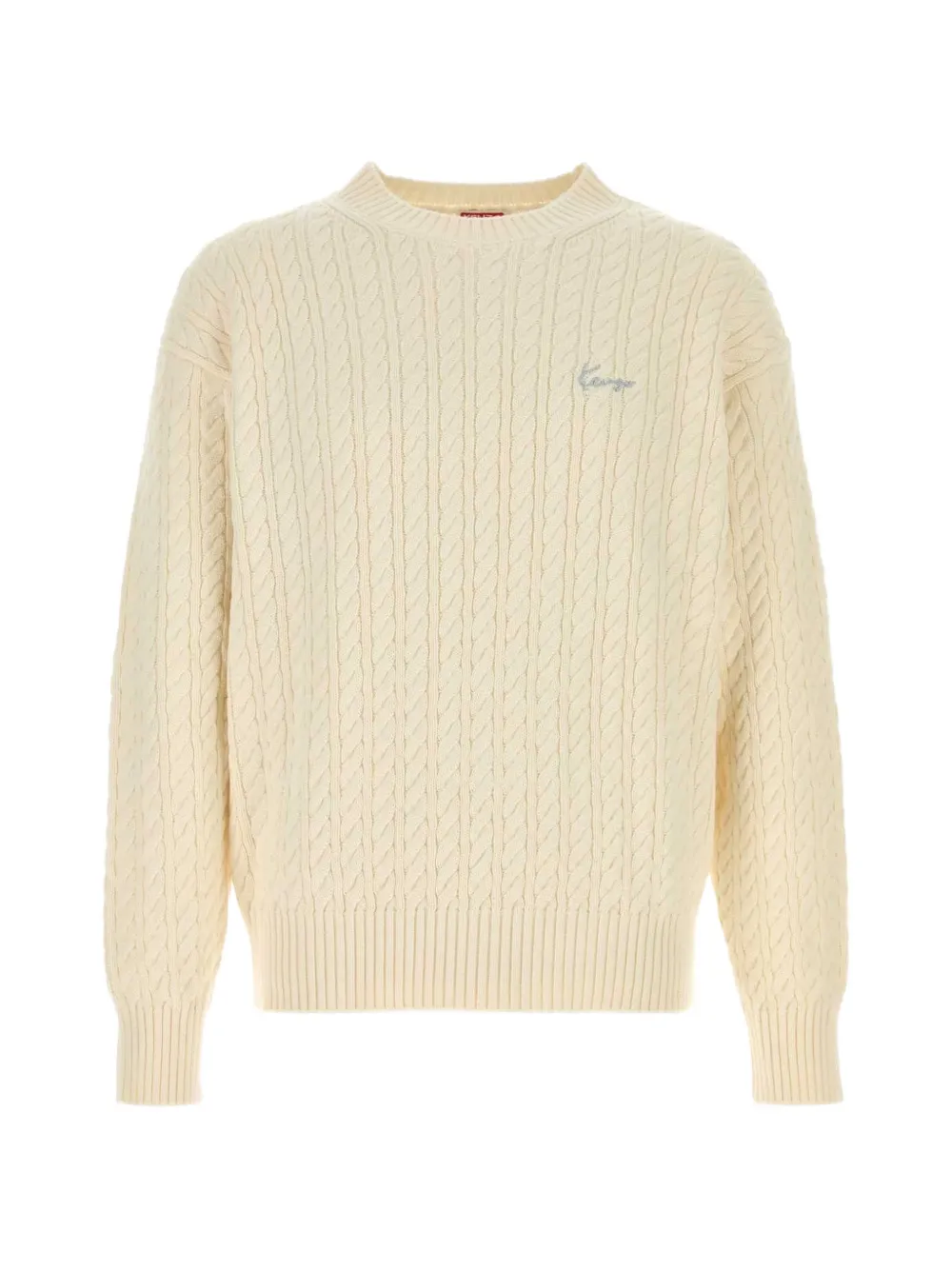Kenzo Signature cable-knit sweater - Bianco