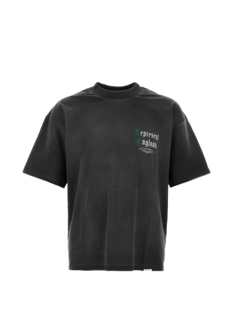 Represent logo-print dropped-shoulder T-shirt