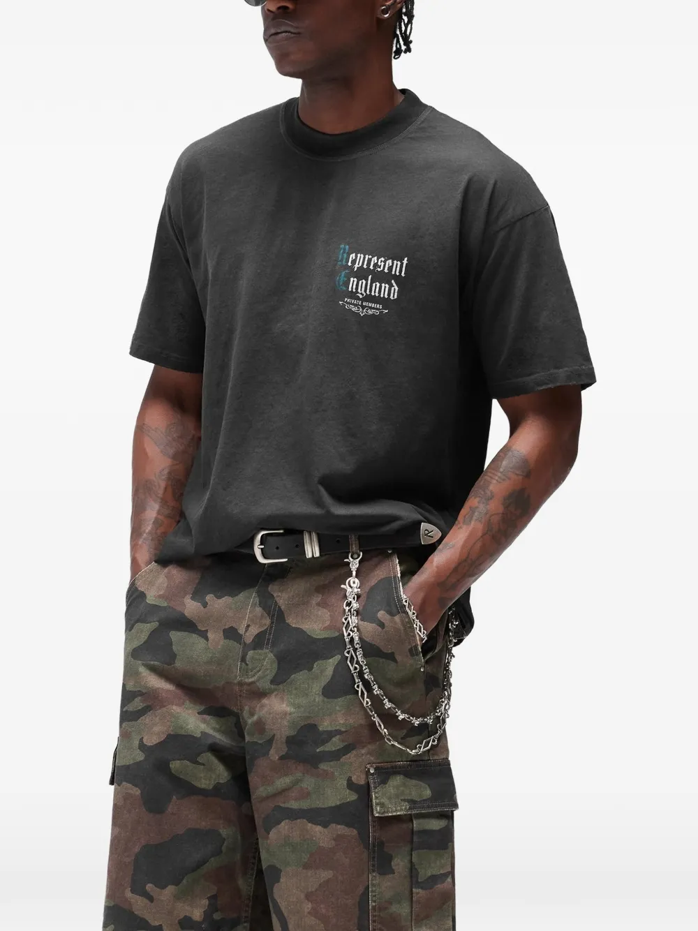 Represent Private Members T-shirt Zwart