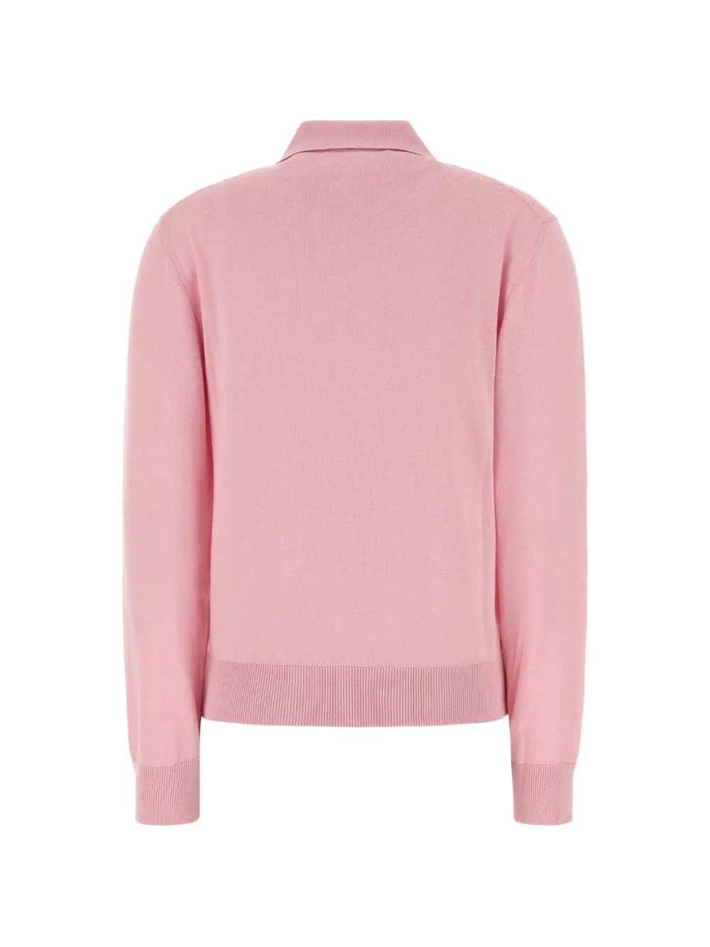 BLAZÉ Milano Fine-knit Button-down Polo Shirt in Pink, view 2