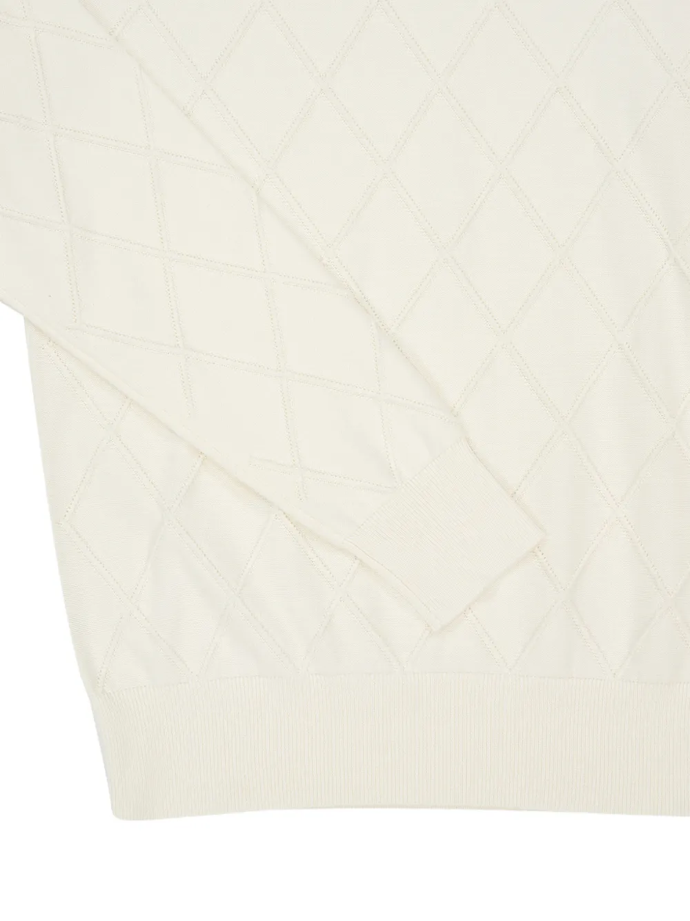 Balmain Gewatteerde gebreide trui Beige