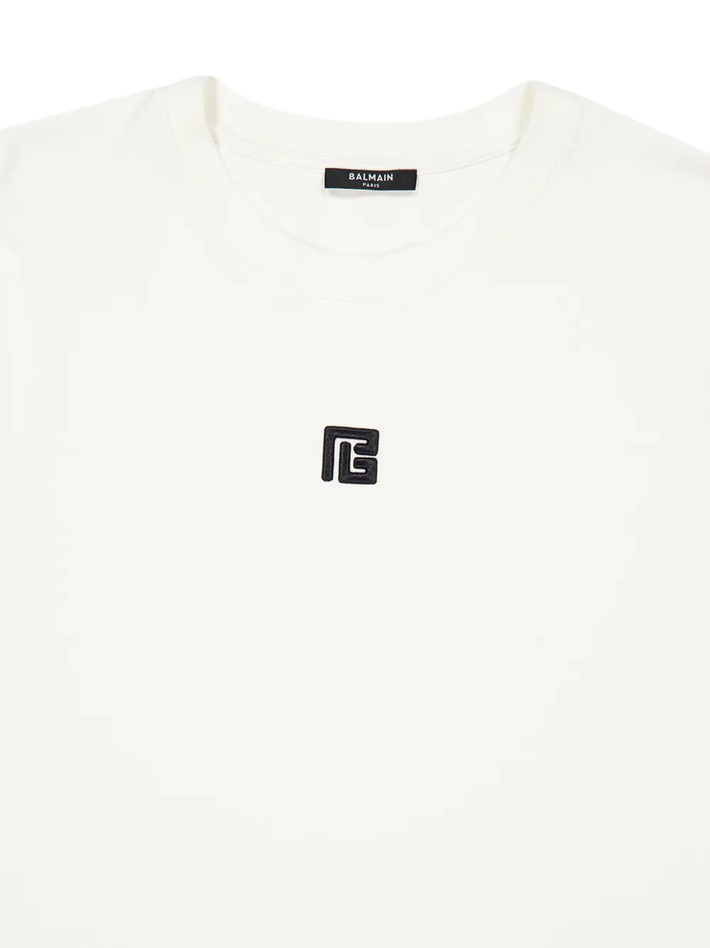 Balmain T-SHIRT met logo Beige
