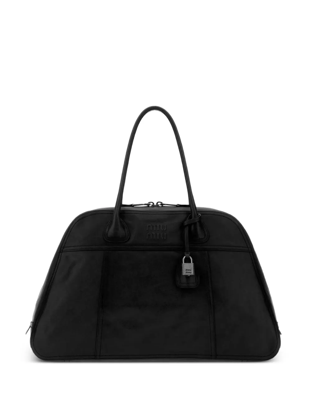 Miu Miu large Vivant leather tote bag - Schwarz
