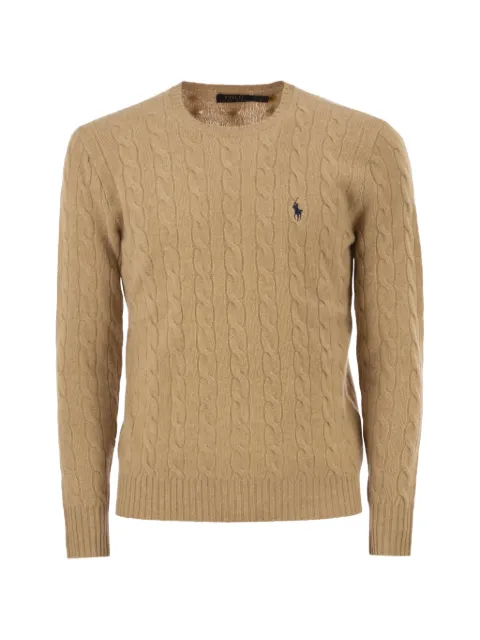Polo Ralph Lauren cable-knit embroidered-logo sweater