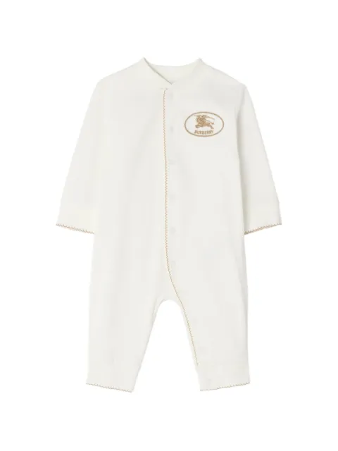 Burberry Kids jumpsuit de algodón con estampado Knight
