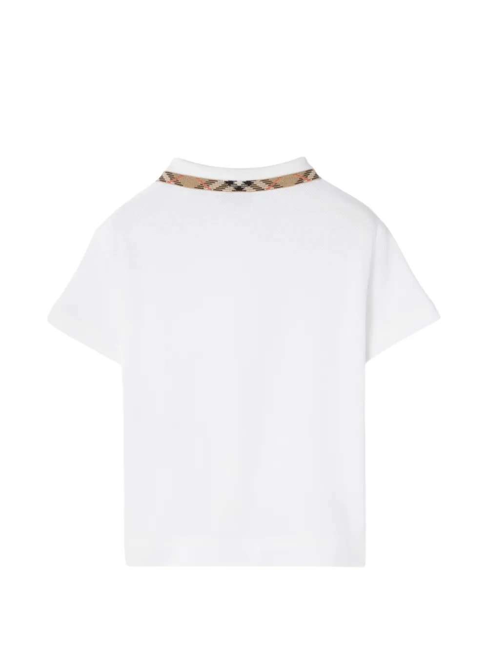 Burberry Kids Vintage check poloshirt Wit