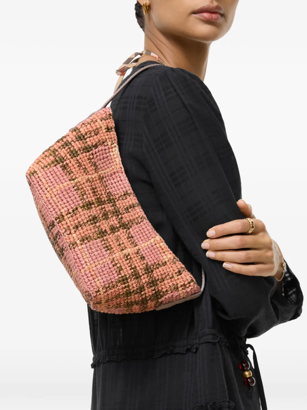 Burberry Margate mini-schoudertas Roze