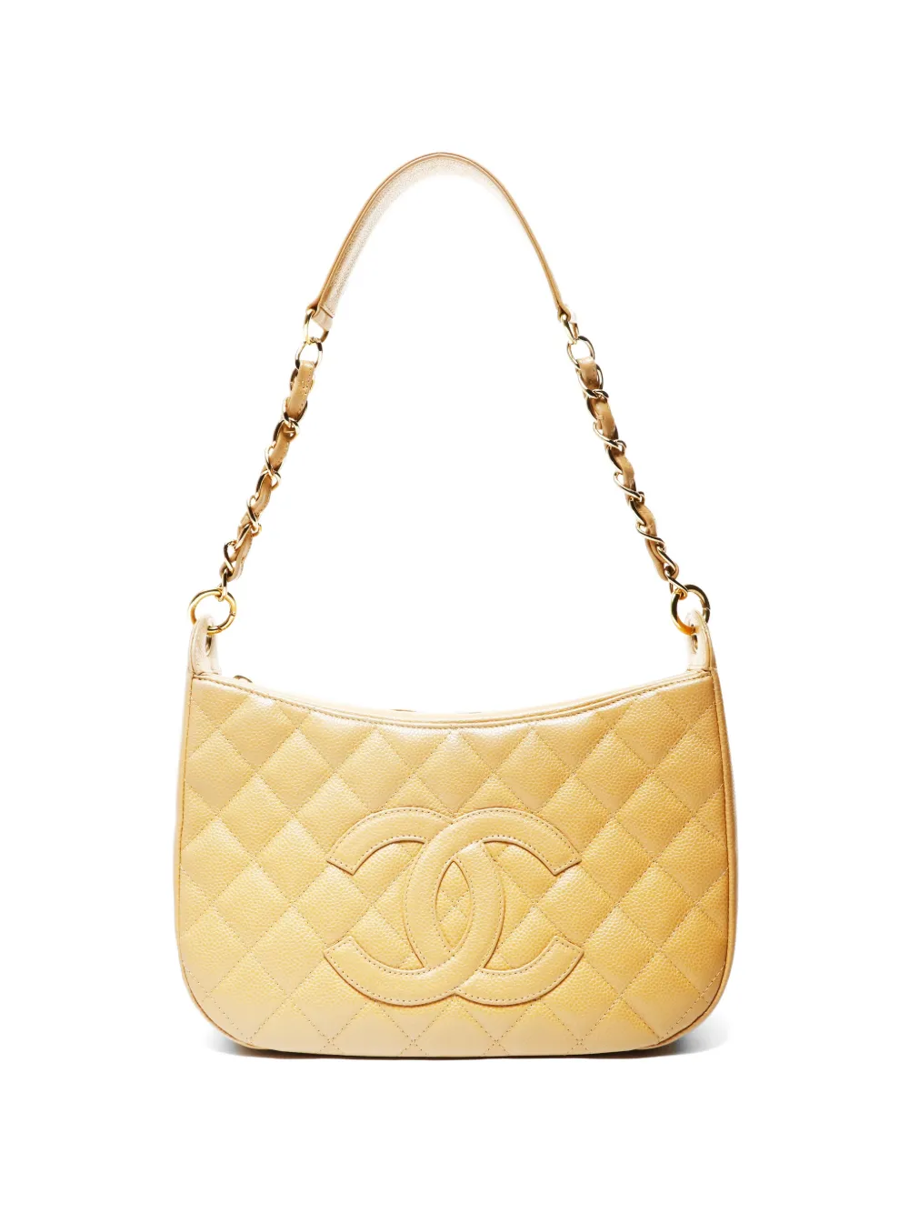 CHANEL Pre-Owned 2003-2004 Caviar quilted shoulder bag - Toni neutri