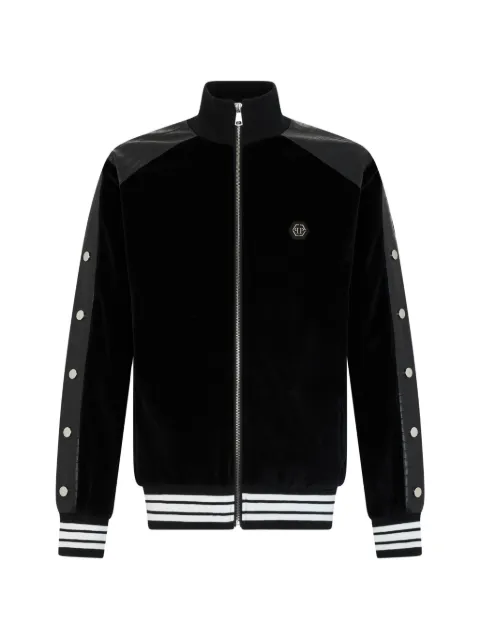 Philipp Plein chamarra Chenille con efecto de cocodrilo