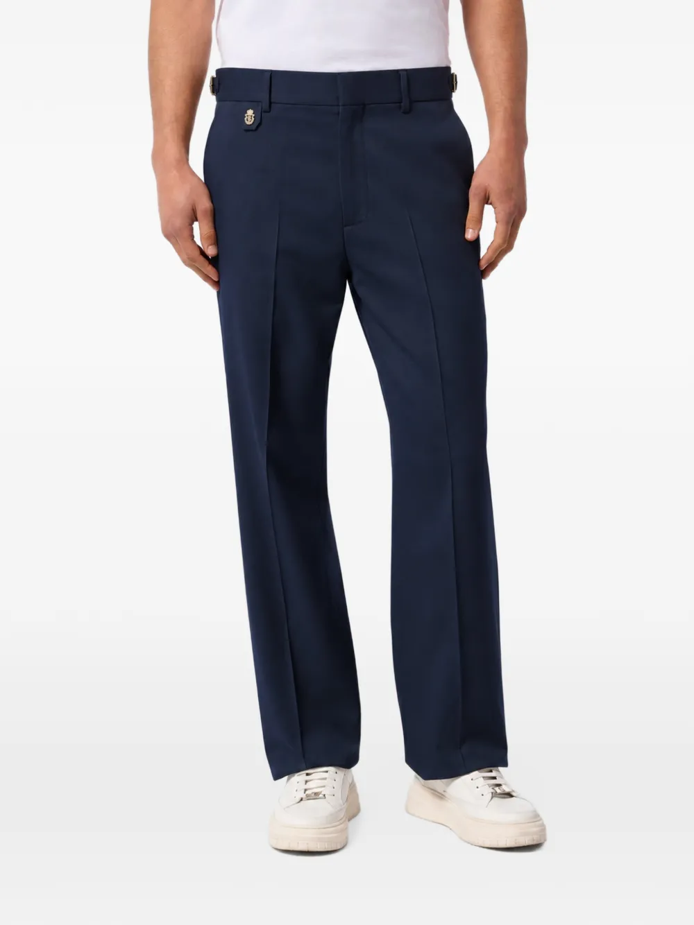 Billionaire pleated gabardine trousers Blauw