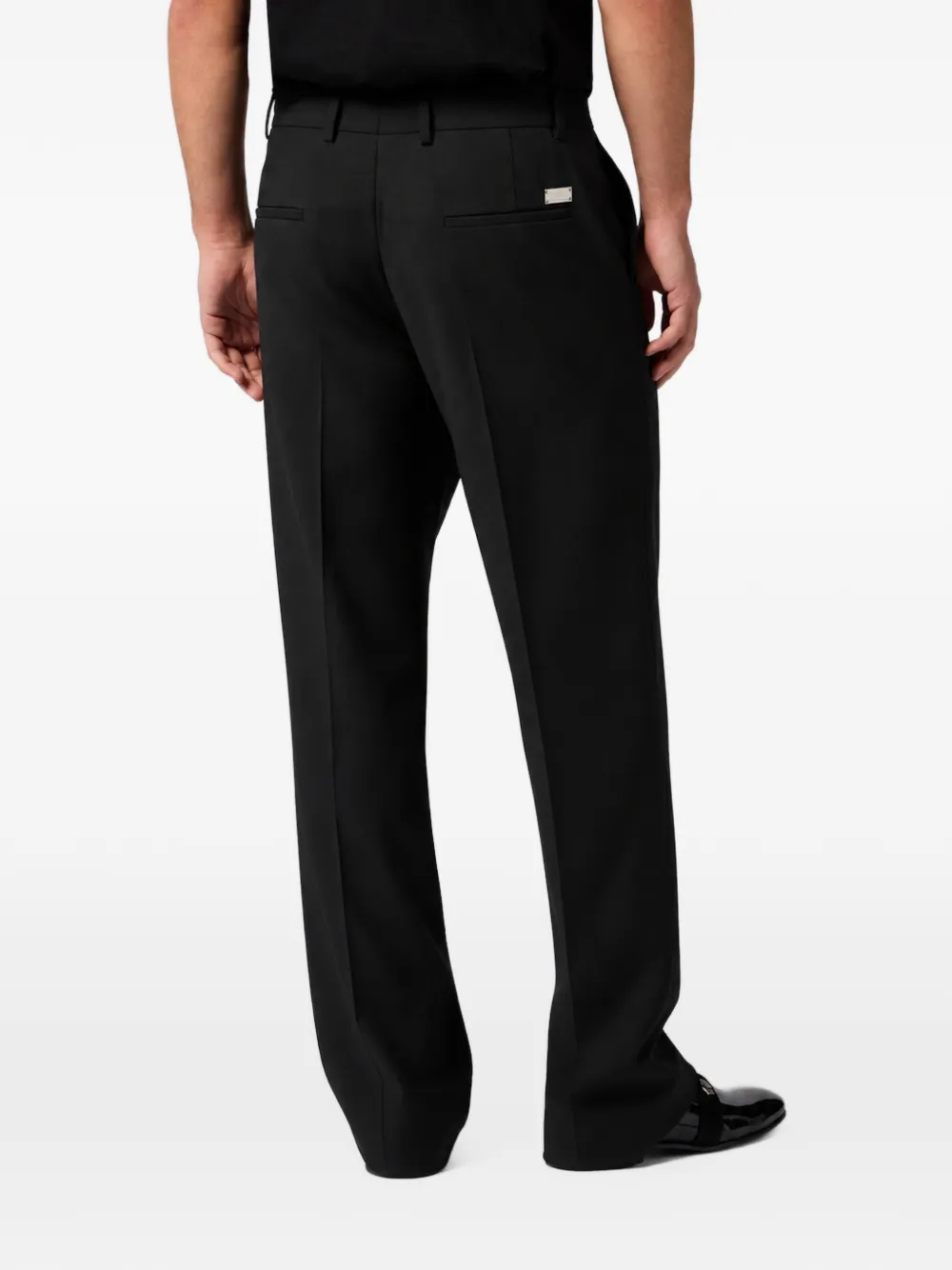 Philipp Plein Chinos Dandy Fit trousers loop hexagon Zwart