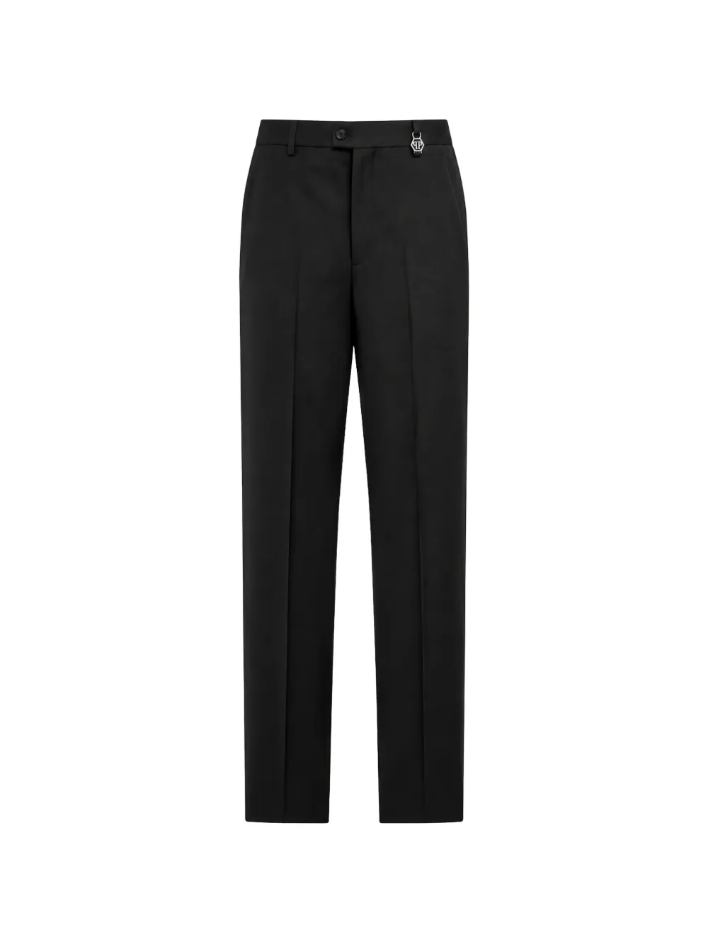 Philipp Plein Chinos Dandy Fit trousers loop hexagon Zwart