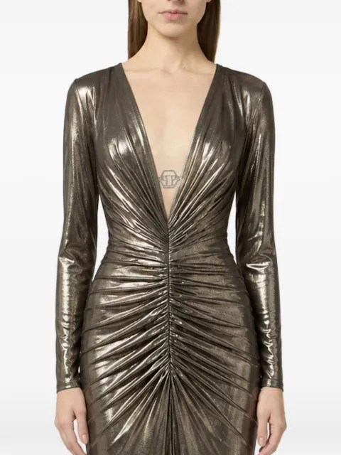 Philipp Plein shiny long dress
