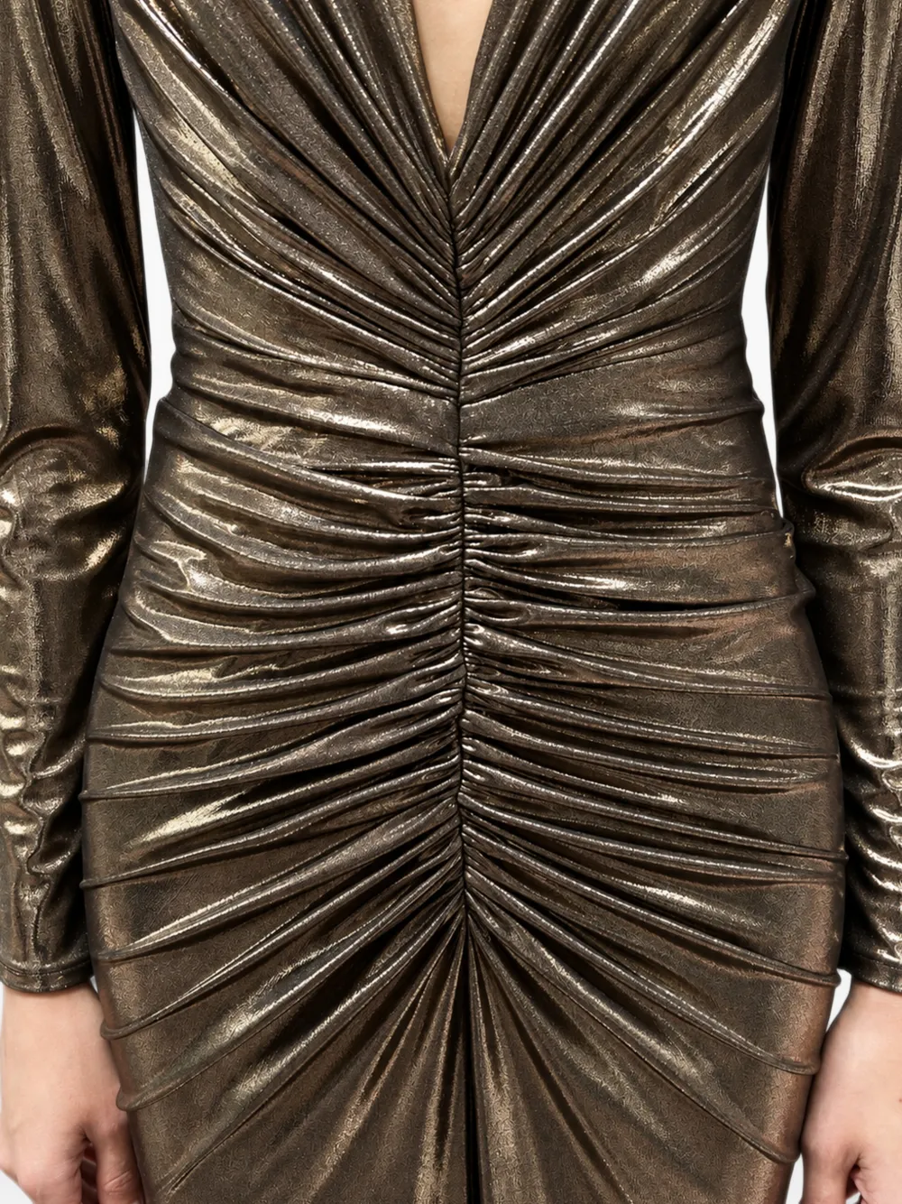 Philipp Plein Glanzende maxi-jurk Goud