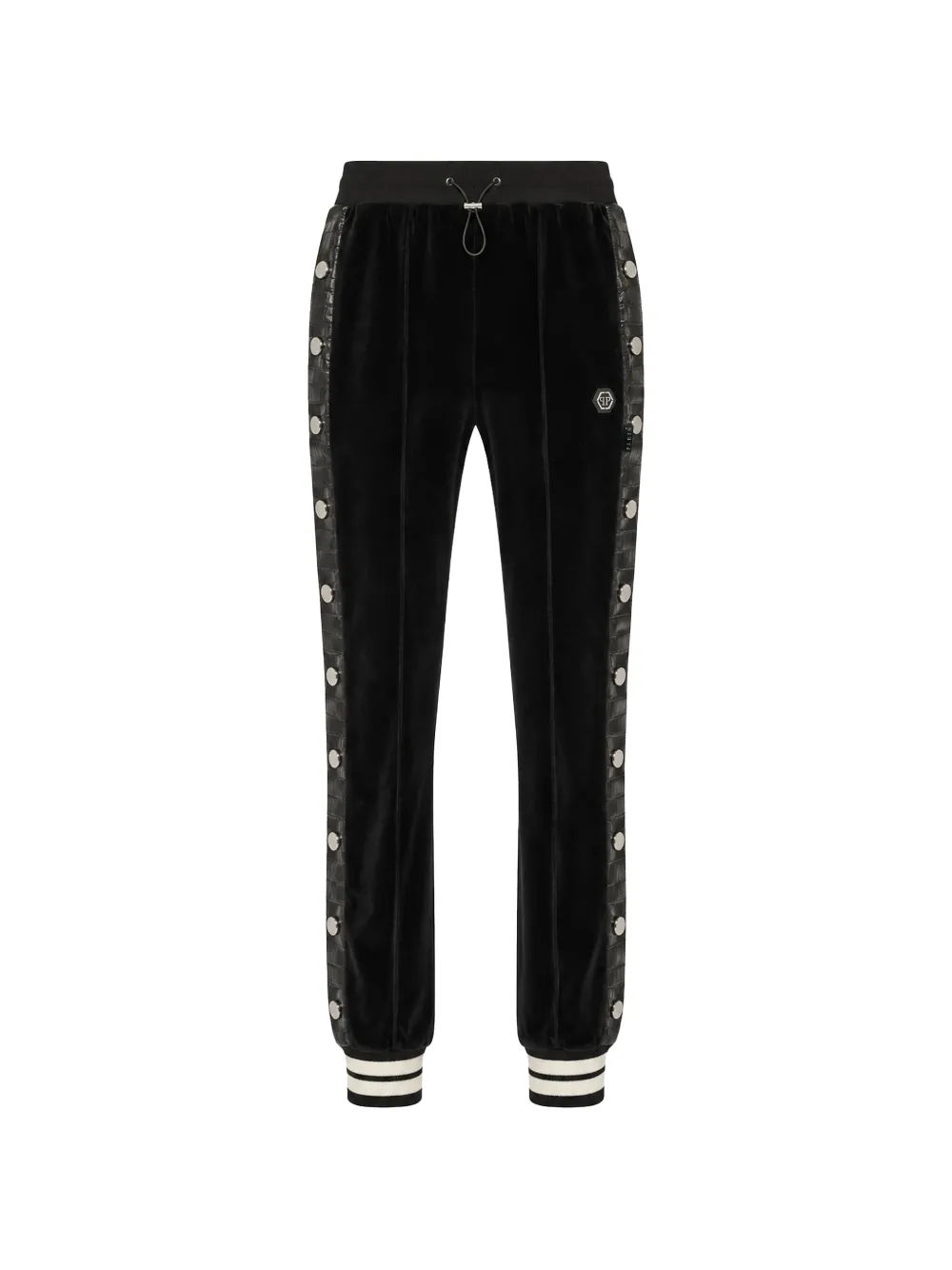 Philipp Plein chenille joggers cocco inserts - Nero