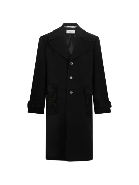 Philipp Plein Gianni-Fit coat croco inserts