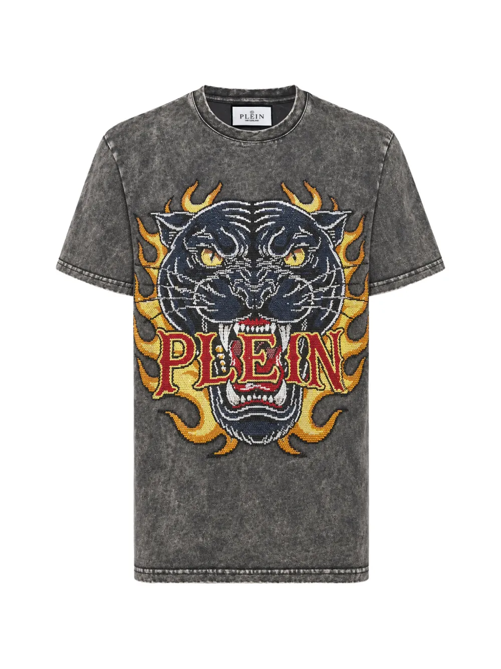 Philipp Plein T-shirt Urban Jungle strass - Grigio