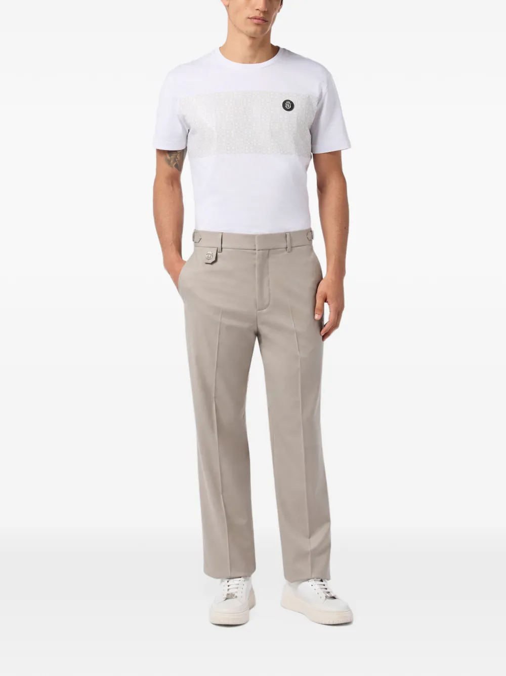 Billionaire gabardine chino trousers Beige