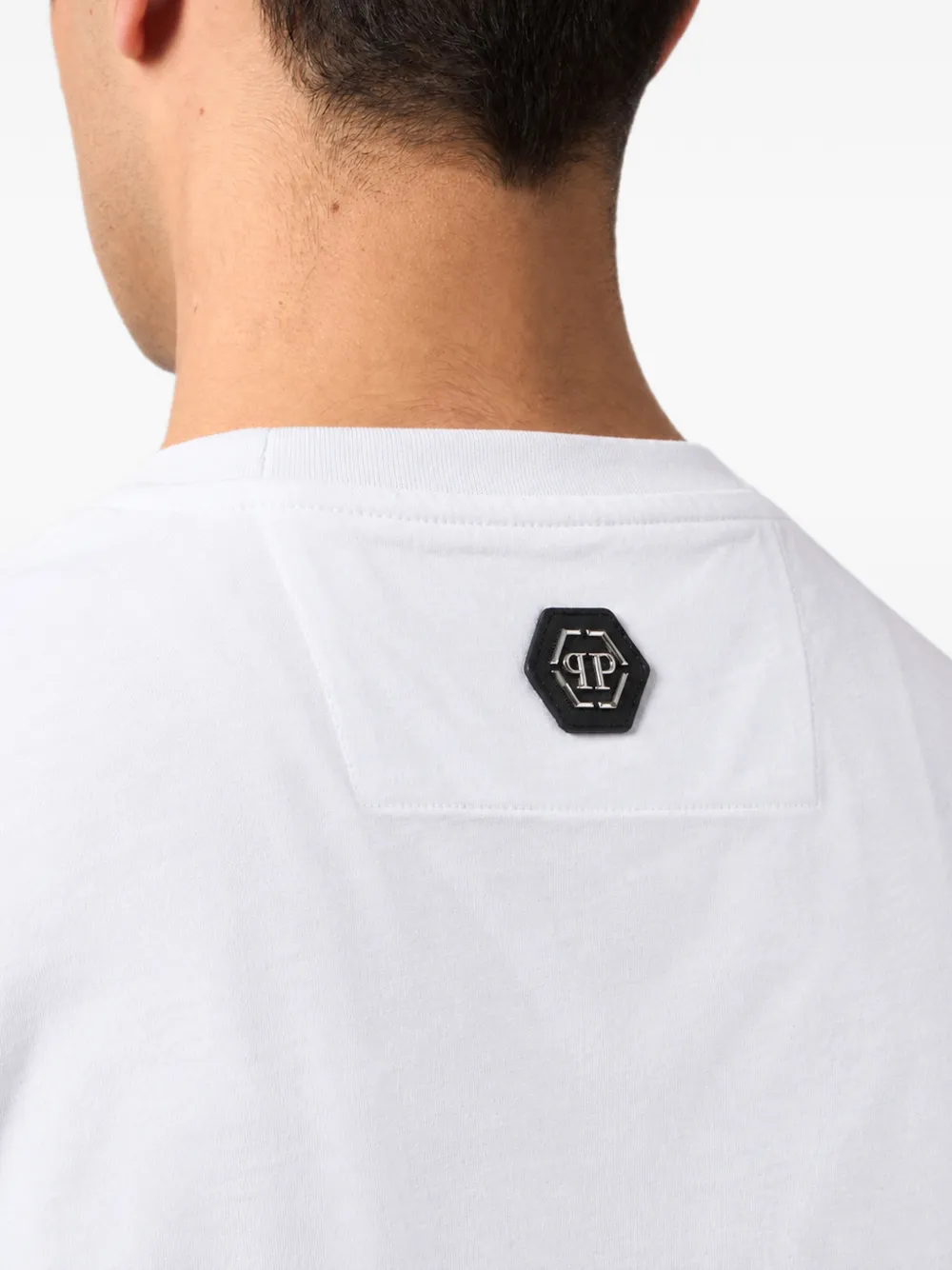 Philipp Plein round-neck T-Shirt urban jungle stones Wit