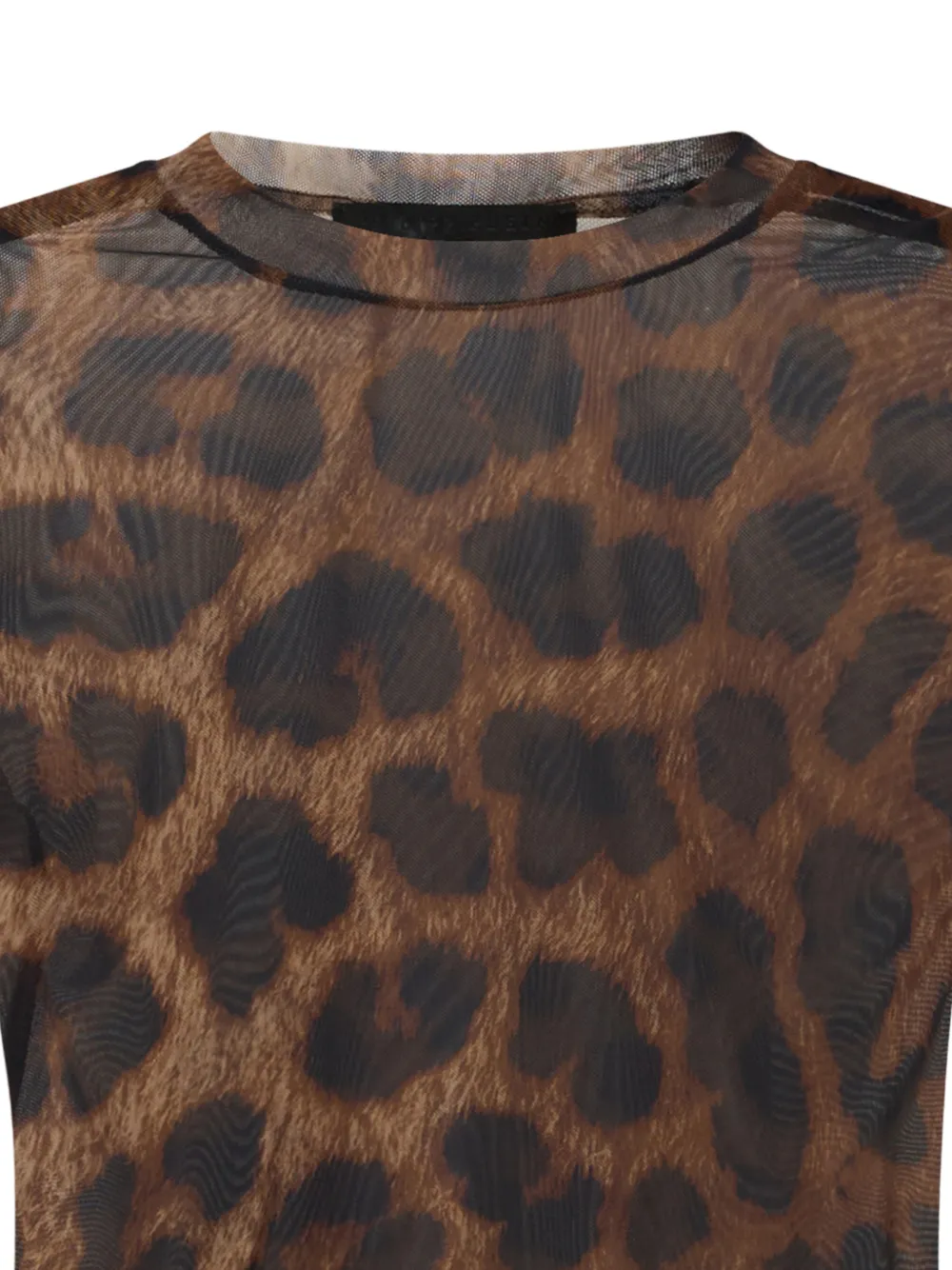 Philipp Plein T-shirt met ruches Bruin