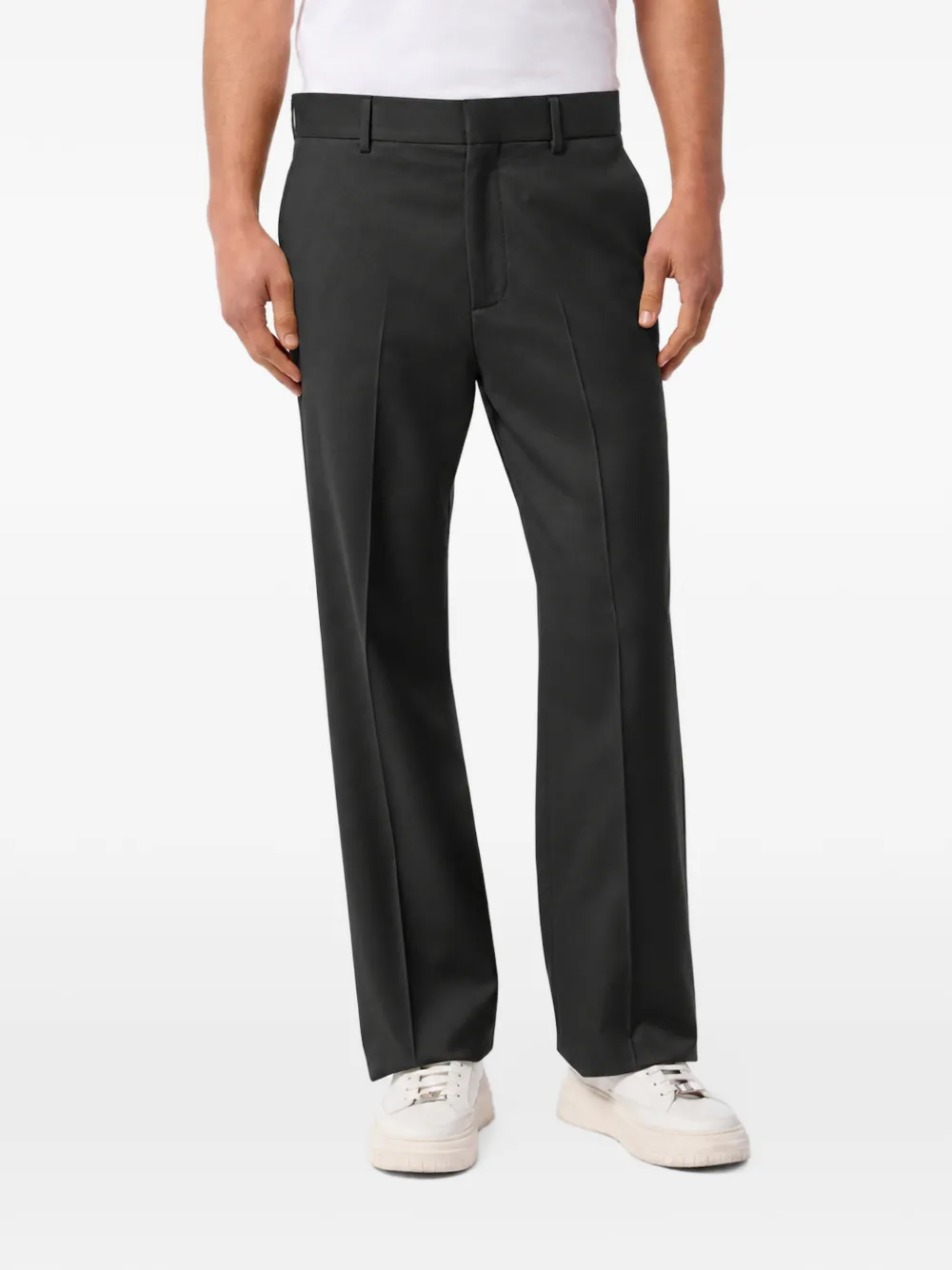 Billionaire pressed-crease straight-leg trousers Zwart