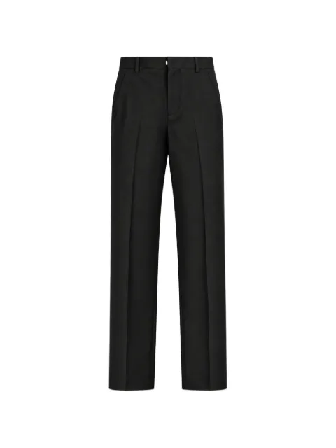 Billionaire pressed-crease straight-leg trousers