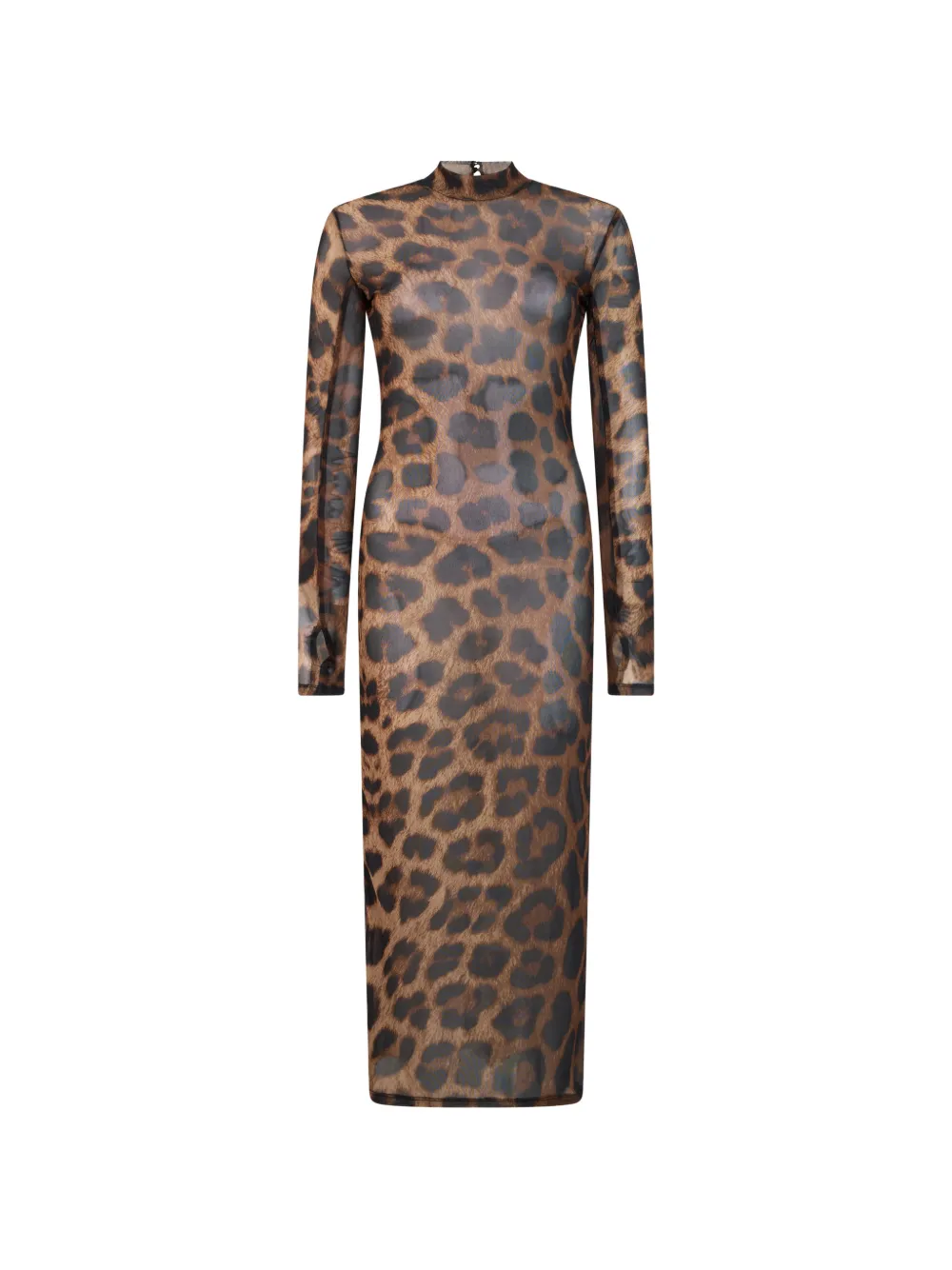 Philipp Plein leopard-print open-back dress - Marrone