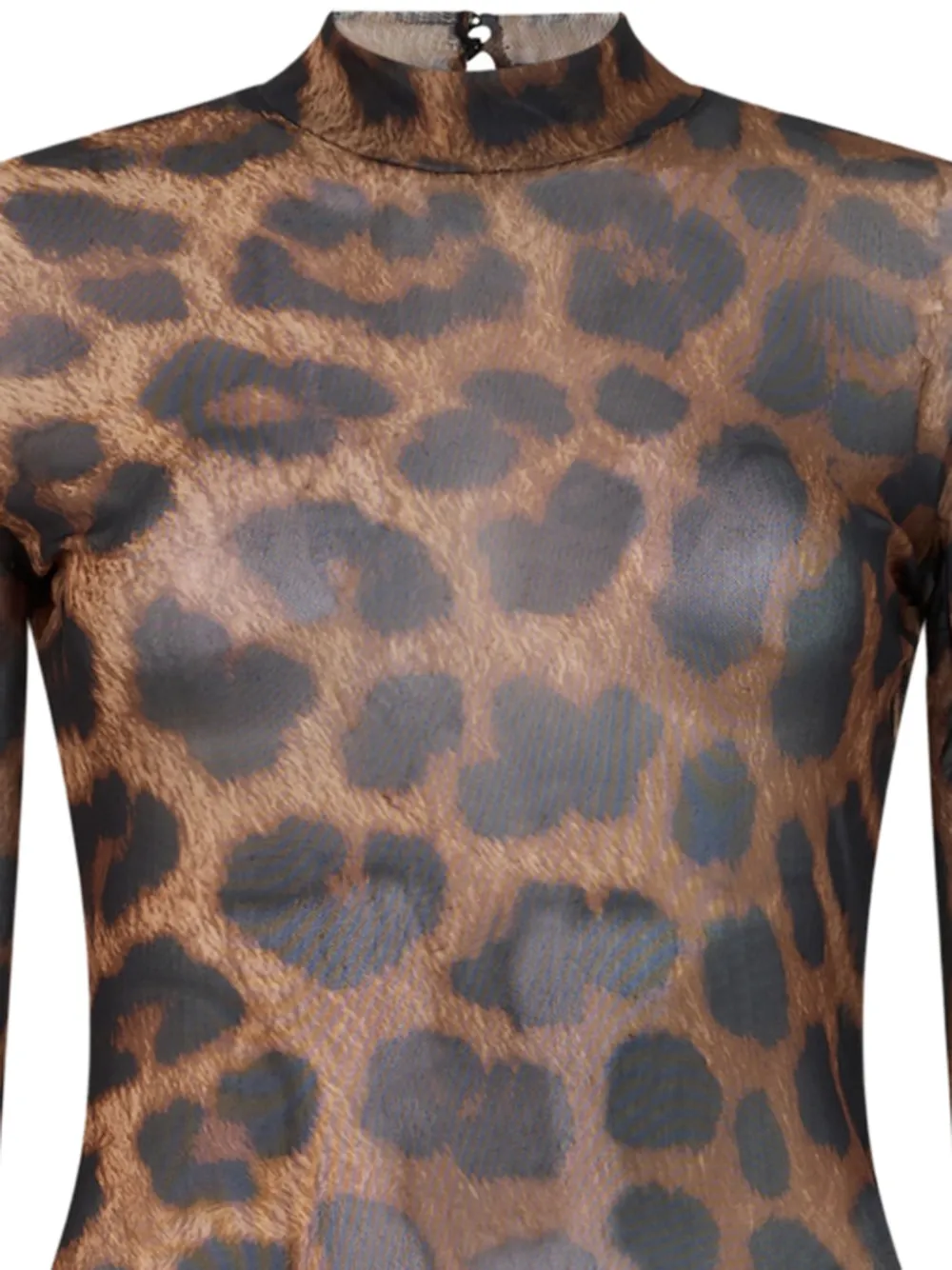 Philipp Plein leopard-print open-back dress Bruin