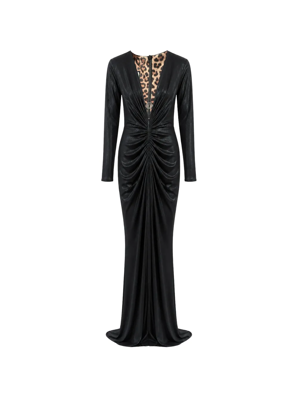 Philipp Plein shiny long dress - Nero