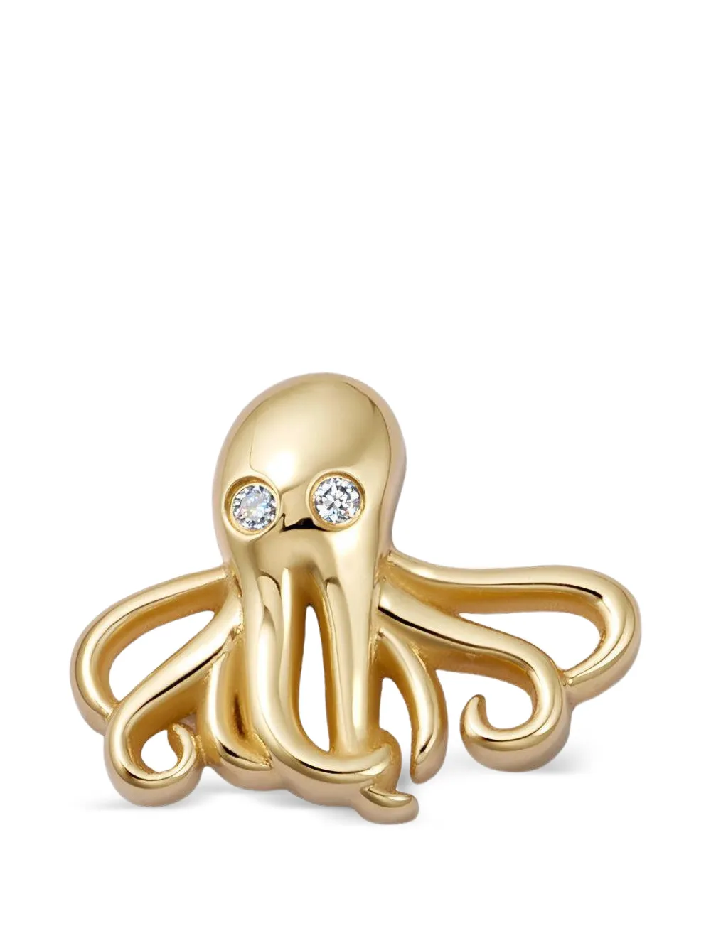 Loquet Oktopus-Anhänger mit Diamant - Gold