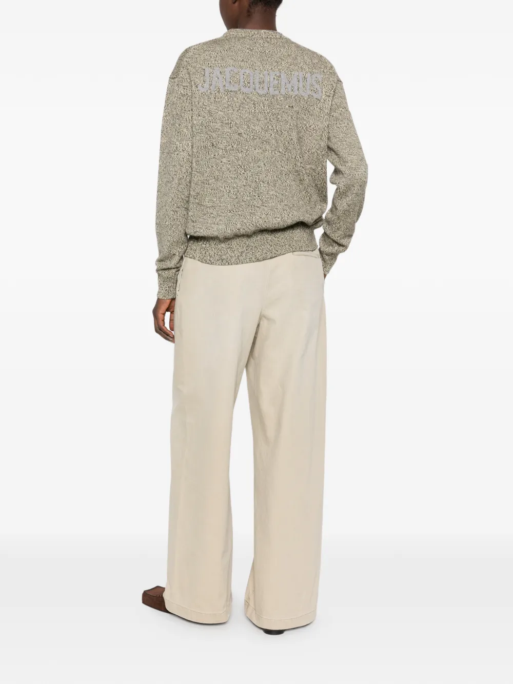 Jacquemus La Maille Moulin trui Beige