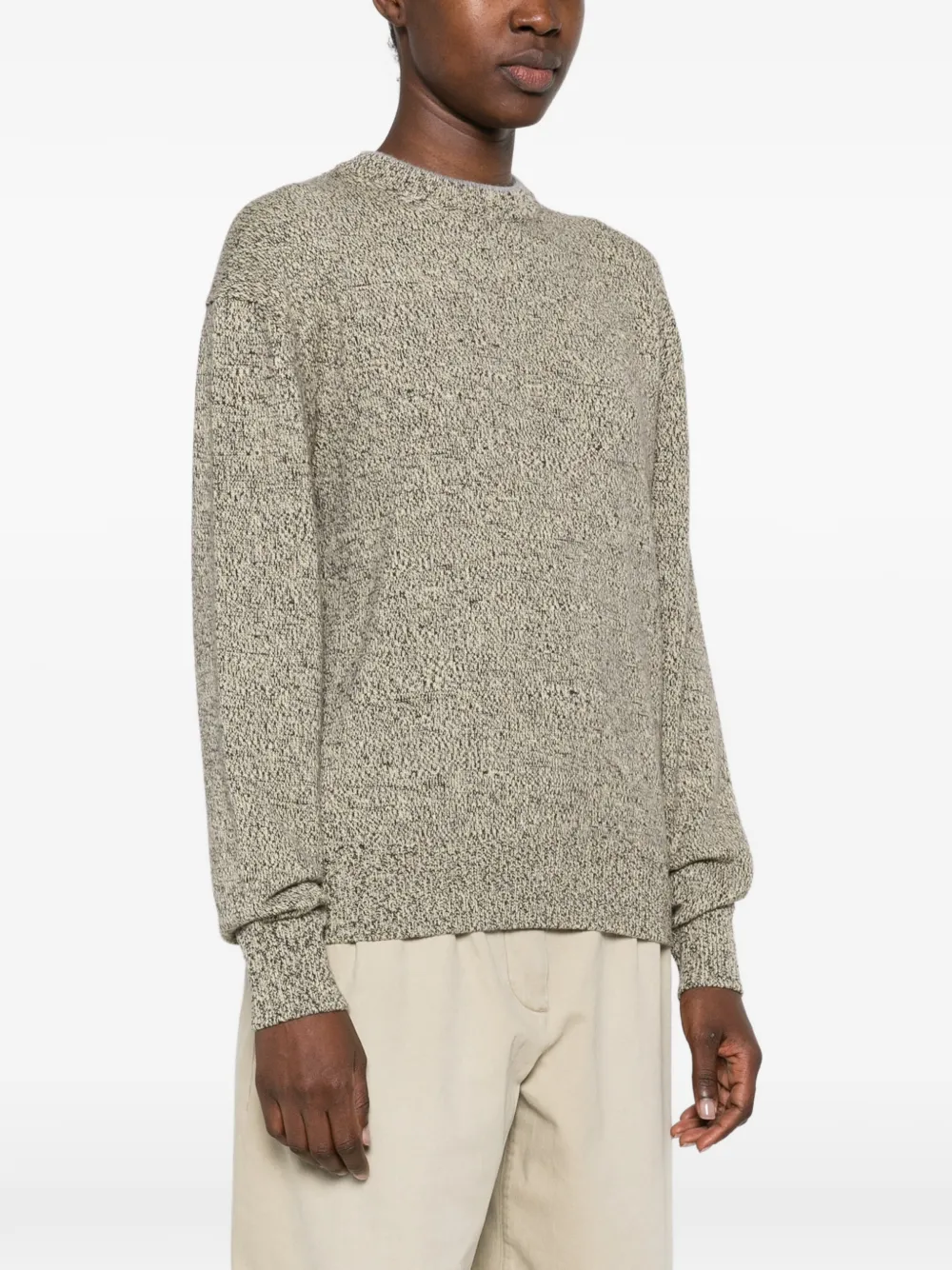Jacquemus La Maille Moulin trui Beige