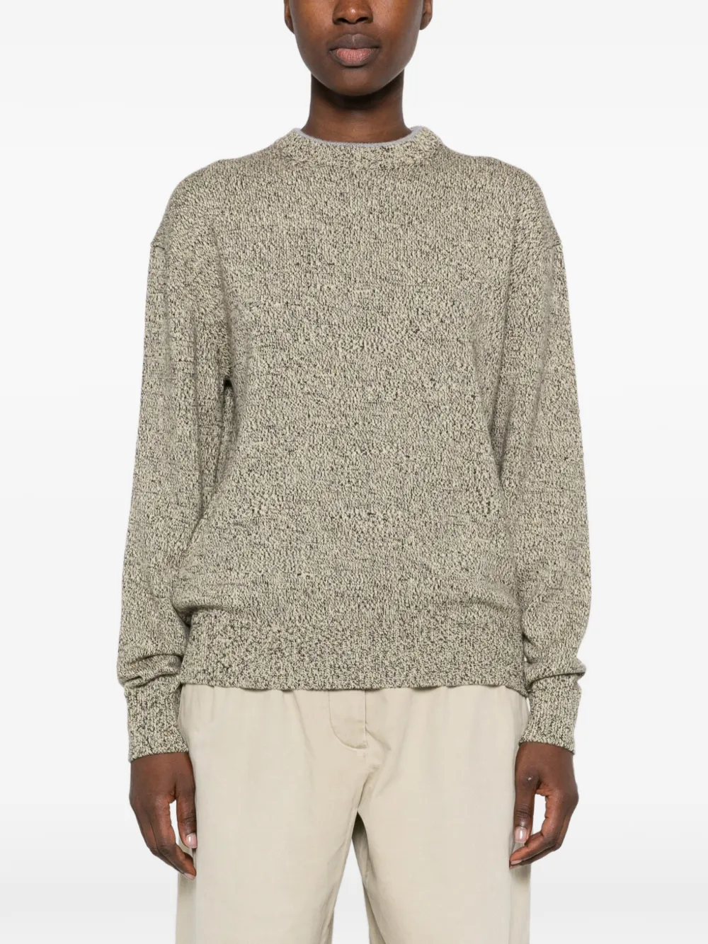 Jacquemus La Maille Moulin trui Beige