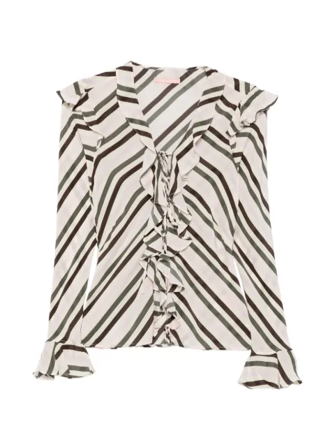 Maggie Marilyn Cool About It ruffled striped top