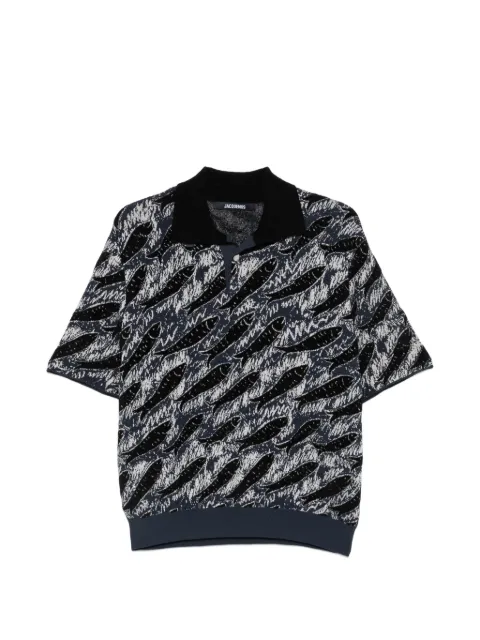 Jacquemus fish-print polo shirt