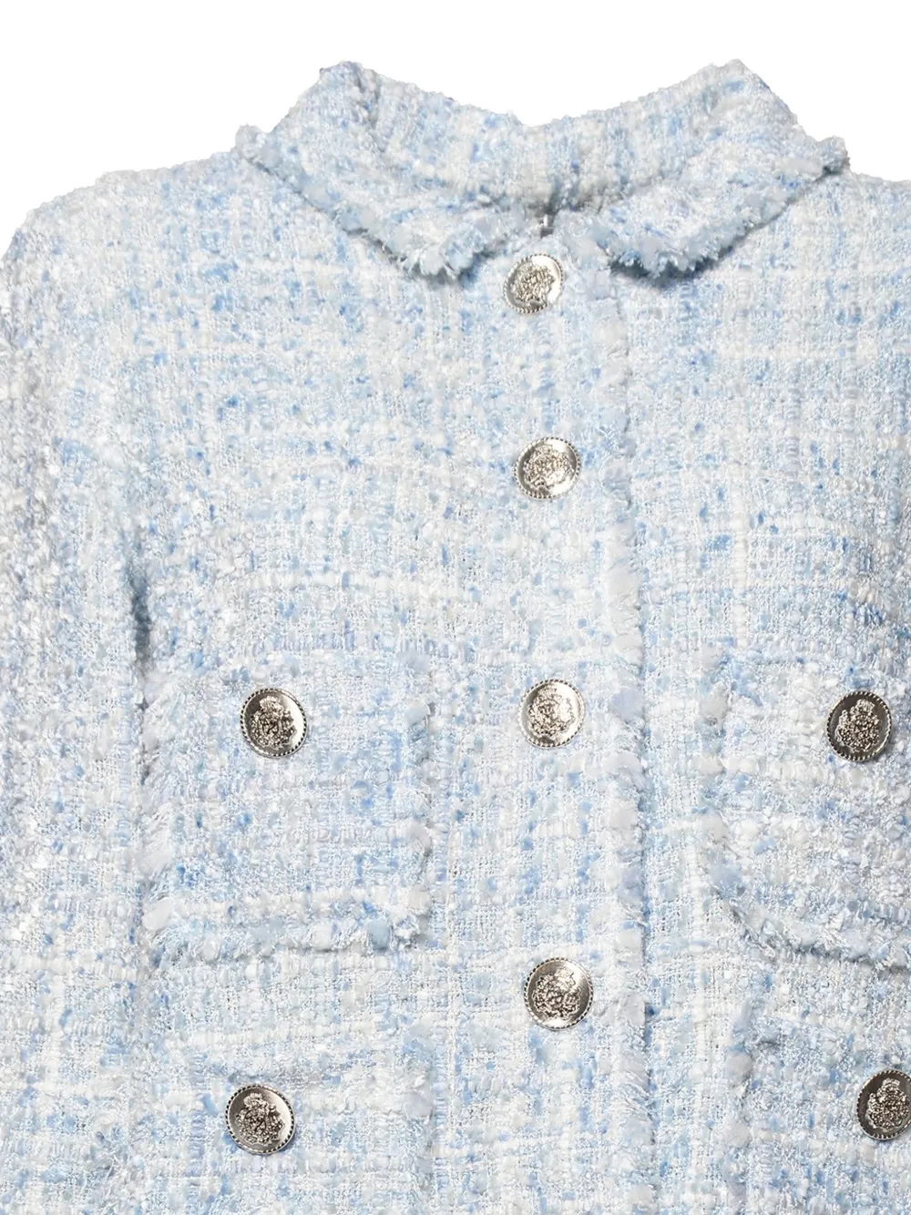  Charlott Chaqueta Con Bordes Deshilachados - Azul 