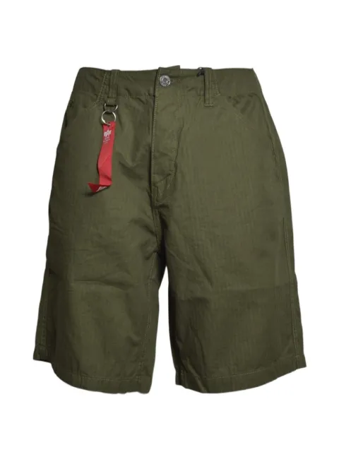Alpha Industries P41 HBT logo-print bermuda shorts