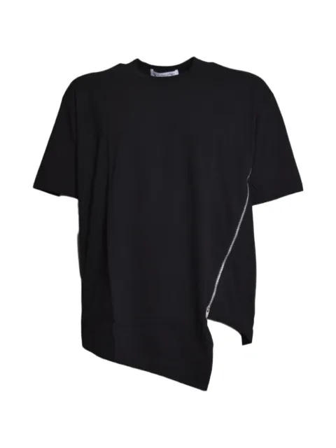 Comme Des Garçons asymmetric zip-detail T-shirt