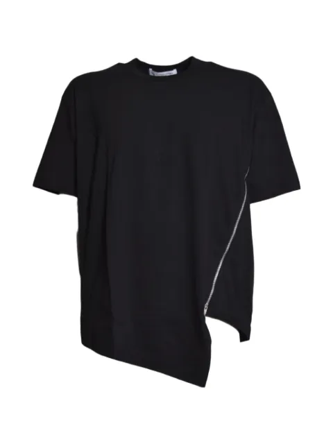 Comme Des Garçons asymmetric zip-detail T-shirt