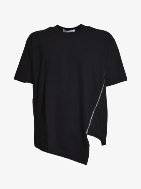 Comme Des Garçons Shirt asymmetric zip-detail T-shirt