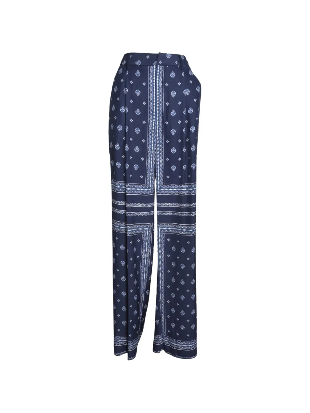 Seafarer bandana-print pleated trousers - Blu