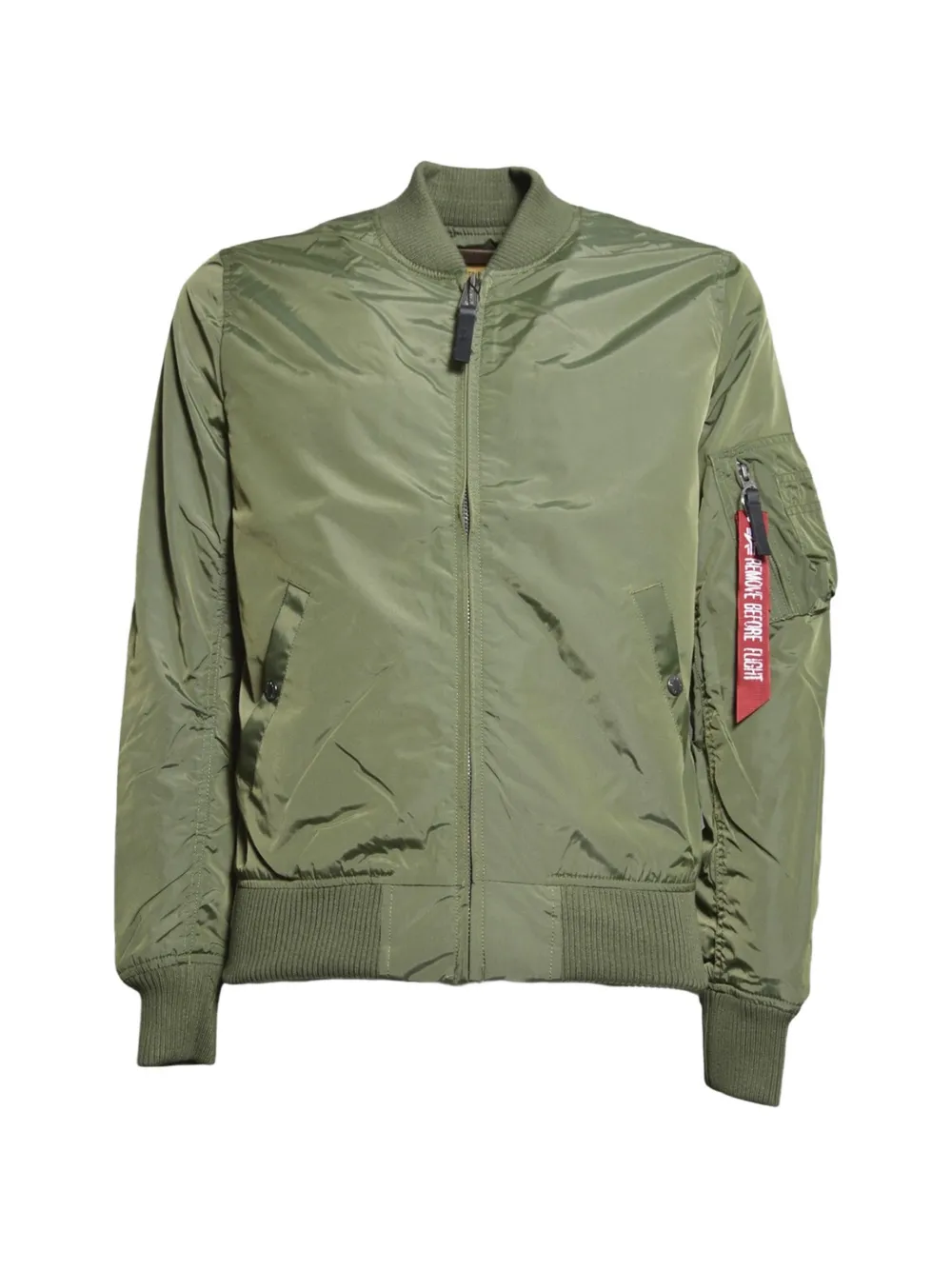 Alpha Industries zip-up bomber jacket - Verde